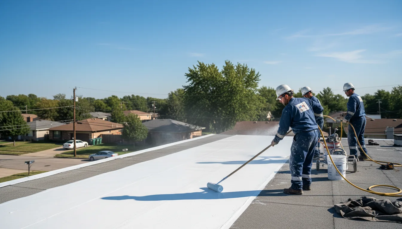Commercial roof coating in Sumner, MS near me